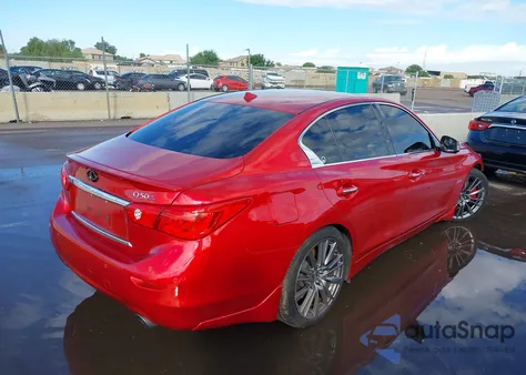 2017 Infiniti Q50 3.0T Red Sport 400 из США, поврежденный, VIN JN1FV7AP9HM850166